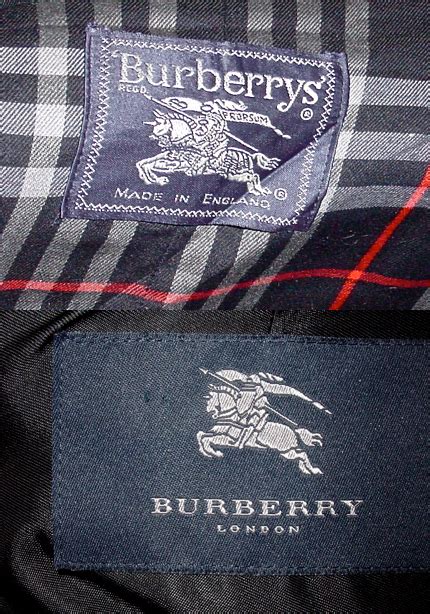 burberry london shirt tags